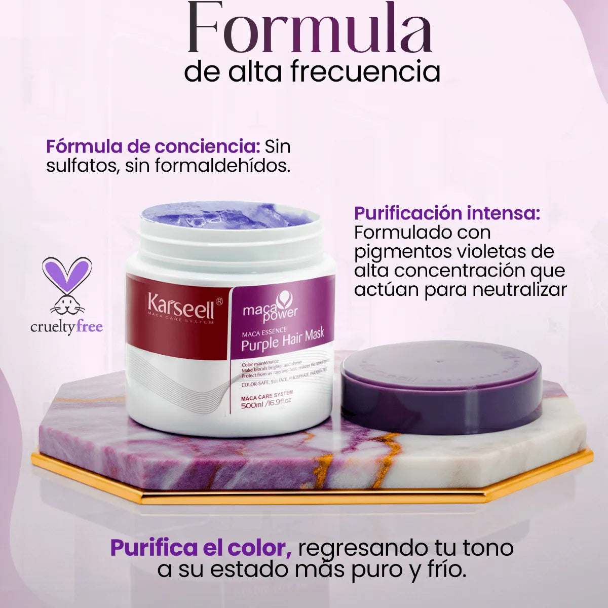 Karseell Maca Power – Mascarilla Matizadora y Reparadora