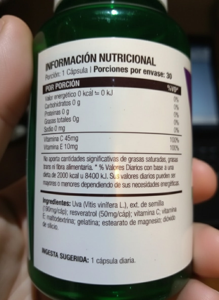 Resveratrol Ultra Green – Antioxidante premium para juventud y vitalidad