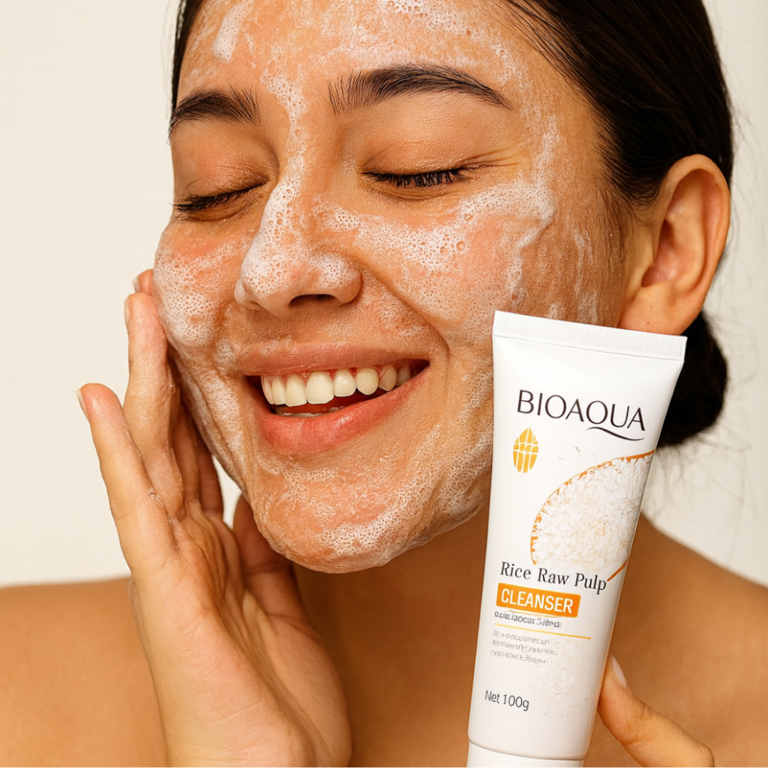 Jabón Facial de Arroz Bioaqua – Limpieza suave, brillo natural